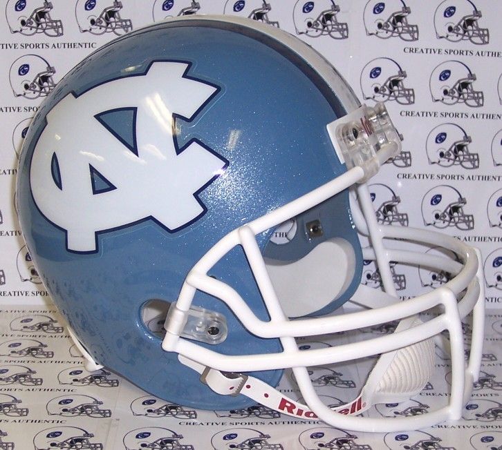 NORTH CAROLINA NCAA TARHEELS FULL SIZE FOOTBALL HELMET  