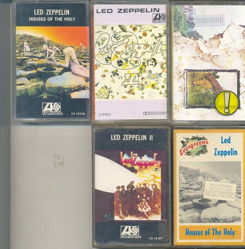   CASSETTE TAPES LED ZEPPELIN HOUSES OF THE HOLY/IV/III/II ALBUM No.99