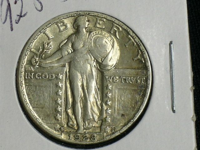 1928 S Sharp Standing Liberty Quarter (1203 044)  