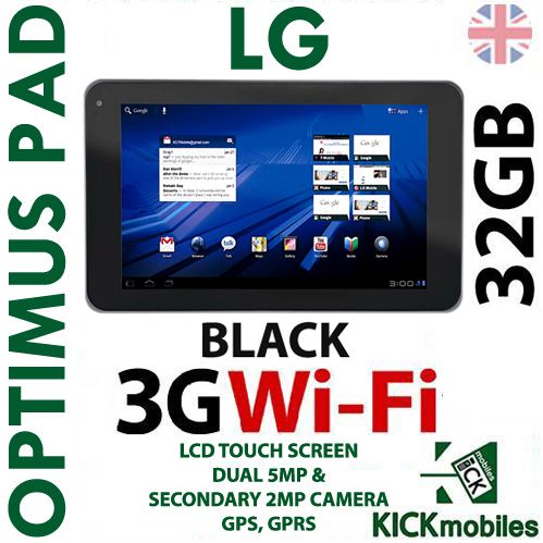 NEW 32GB LG OPTIMUS 3G WiFi TABLET PAD FACTORY UNLOCKED  