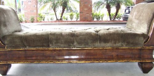 Sofa/Day Bed 8 L, 6 Sitting, 40 Deep Crushed Velvet  