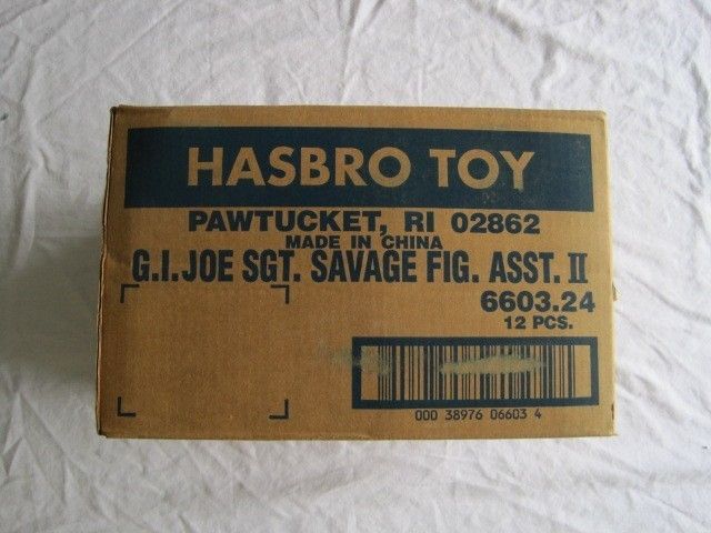 GI JOE VINTAGE CASE FRESH SGT. SAVAGE MISB HASBRO ASST.  