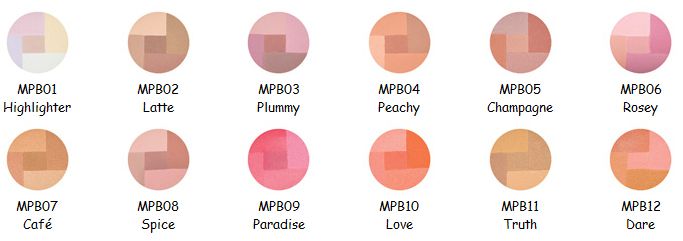 12 NYX Mosaic Powder Blush * Full Set * MPB  
