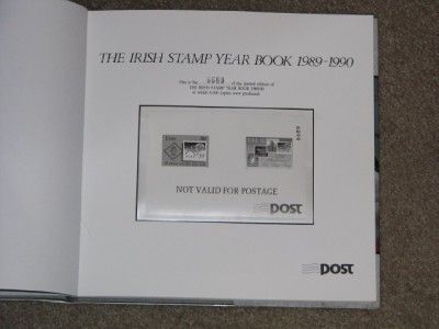 The Irish Stamp Yearbook 1989 90, Limited Edition # 6689 of 8000 