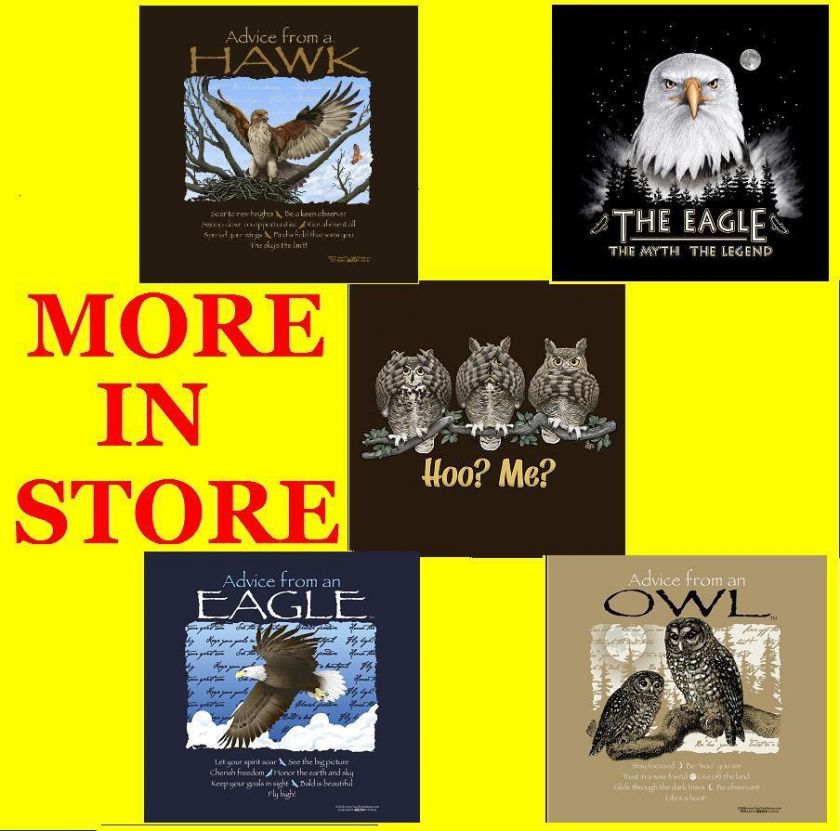 BIRDS of Prey Ts T shirt NWT NEW HAWK EAGLE OWL  