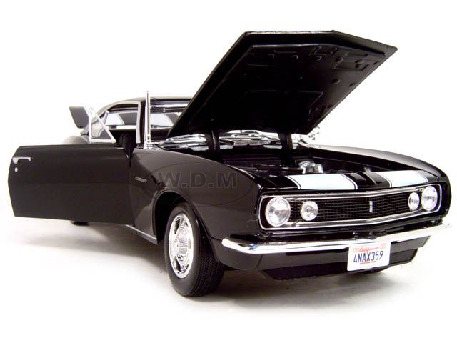 1967 CHEVY CAMARO Z/28 BLACK 118 SCALE DIECAST MODEL  