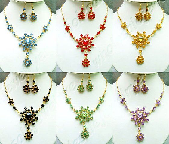 wholesale 72set mixstyle acrylic&alloy necklace+earring  