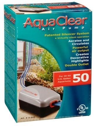 Hagen AquaClear 50 Fish Aquarium Air Pump Up to 50 Gal  