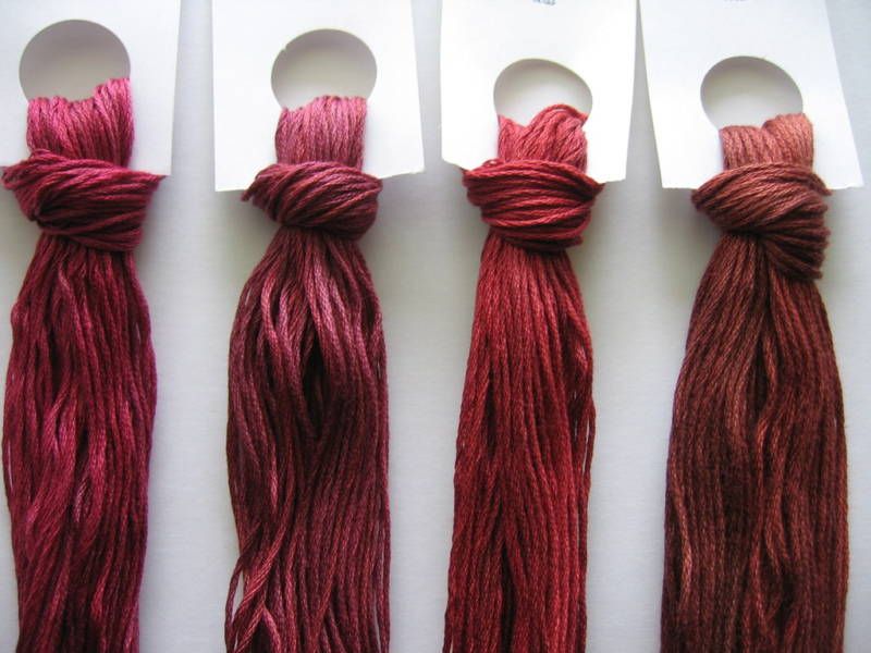 Over dyed embroidery floss sets; PLUM , 80yds  