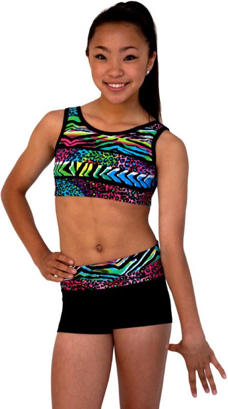 New AdMed Wild Africa SNOWFLAKE GYMNASTICS LEOTARD  