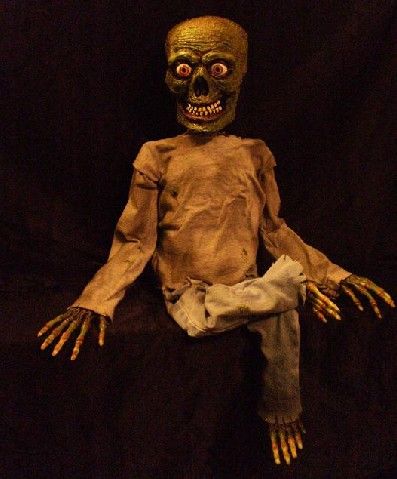 Zombie Horror Ventriloquist Dummy Puppet Comedy Doll Goth Scary Prop 