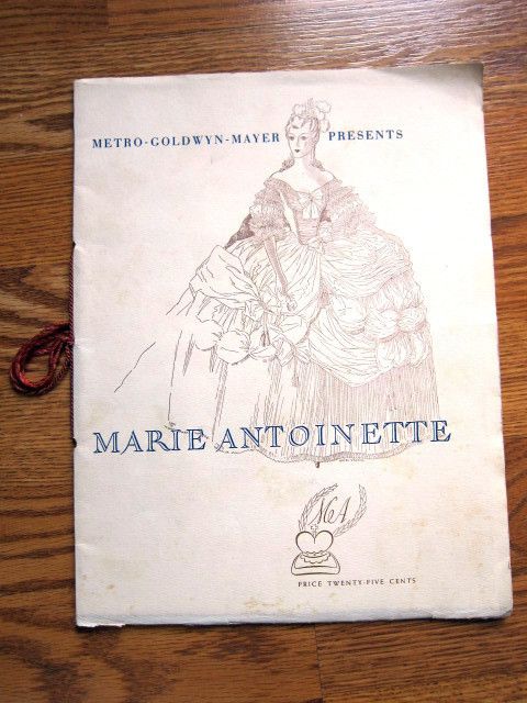 MARIE ANTOINETTE Premier Program 1938 Norma Shearer Tyrone Power J 