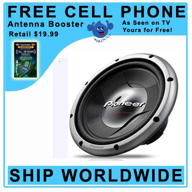 Pioneer TS W308F 12 1000 w FREE AIR Subwoofer WOOFER  