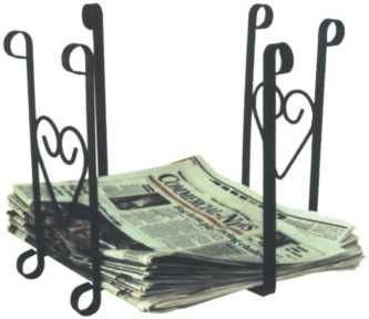 Newspaper recycling rack magazine holder ea USA made  