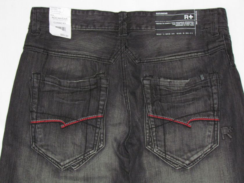 ROCAWEAR New $69.50 Mens Conquer Jeans Choose Size NWT  