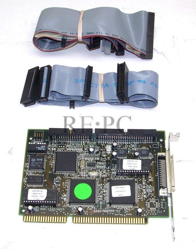 Adaptec AHA 1542CP ISA SCSI Controller Card & Cables  