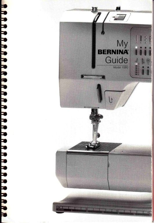 Bernina 1080 MANUAL PDF Format on CD EXCELLENT QUALITY  