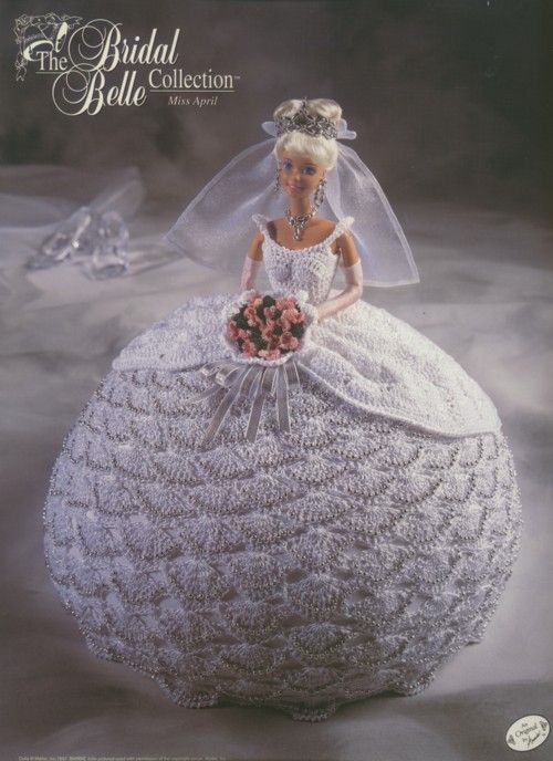 Miss April Bridal Belle NEW Barbie Crochet Pattern  