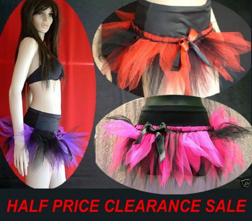   SALE TUTU MINI SKIRT FANCY DRESS PARTY /DANCE /STAGE COSTUME GOTH /EMO