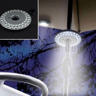 48 White LED Garden Outdoor Patio Umbrella Pole Lights  