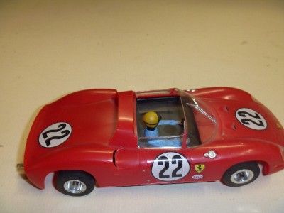 Monogram 1/24 Ferrari Slotcar in RED   assembled and very nice 