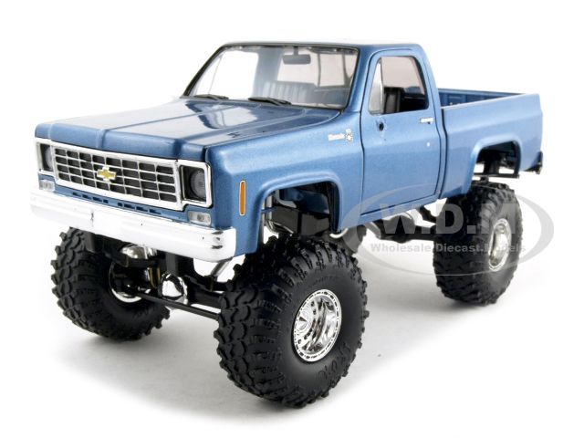 1973 1975 CHEVROLET K10 SILVERADO BLUE 124 W TRXUS  