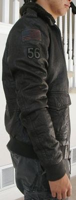 NWT True Religion mens Aviator leather jacket in Distressed Brown 
