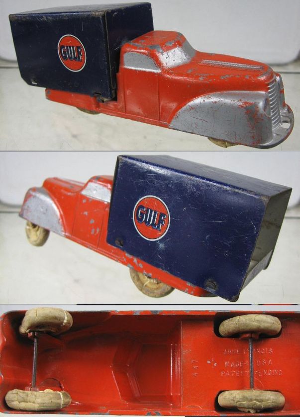 1930‘s~James Francis~5 ½” Orange & Blue Gulf Truck  