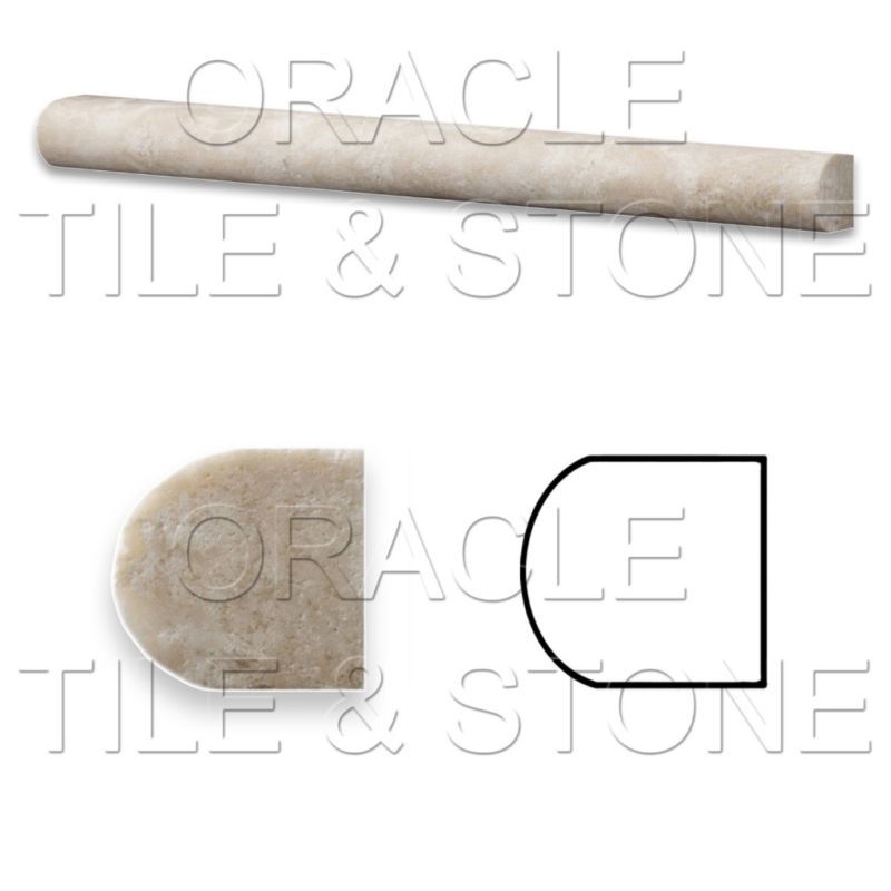 12 Durango Cream Travertine Dome Liner Trim  