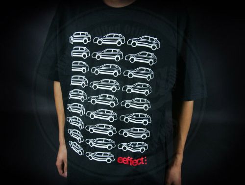 EEFFECT APPAREL CHASSIS T SHIRT 96 00 CIVIC EK MEDIUM  