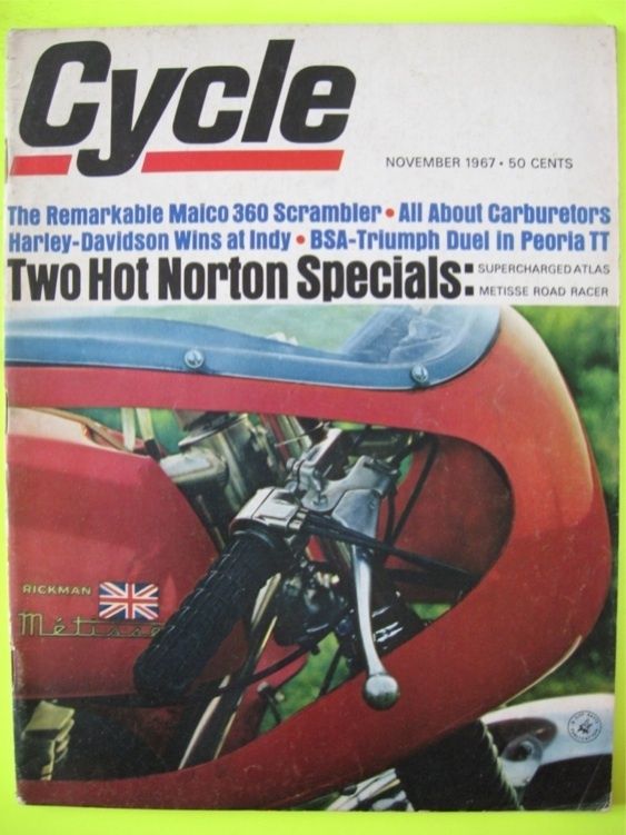 Cycle 1967 Magazine,Norton Metisse,Maico 360,Atlas 1100  