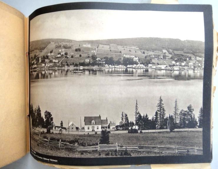 1920s antique GASPE QUEBEC CANADA PHOTOGRAVUR BOOK  