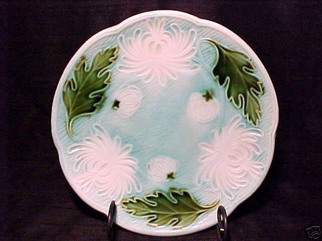 GM145, ANTIQUE GERMAN MAJOLICA PLATE SCHRAMBERG SMF  