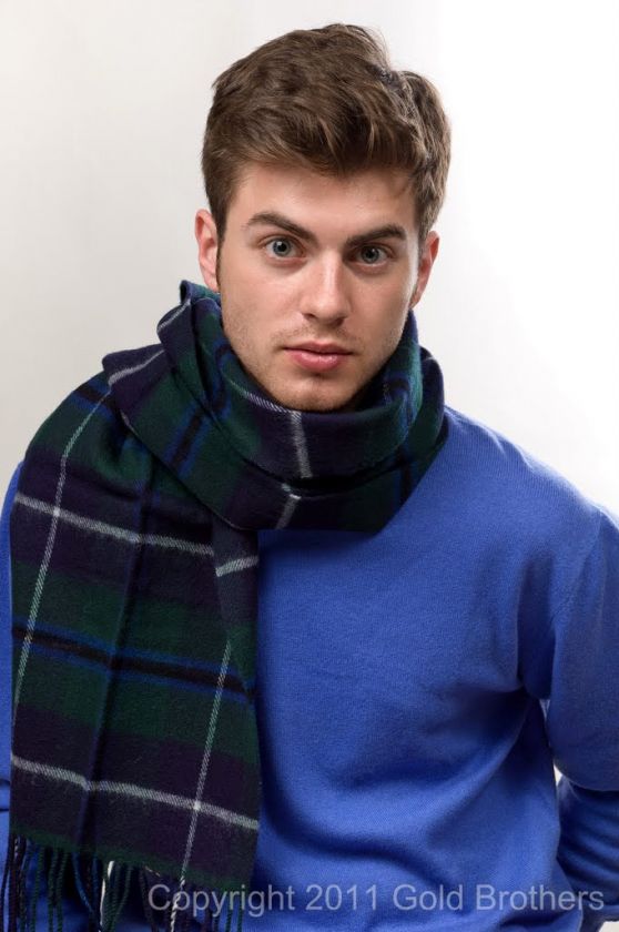 Scottish Pure Wool Tartan Clan Scarf Douglas Modern NEW  