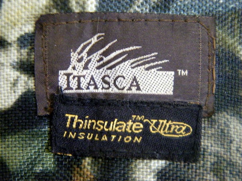 Itasca Side Zip Camo Thinsulate Ultra Leather Hunting Boots Mens Size 