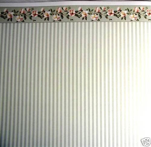 Dollhouse Miniature Wallpaper,Magnolia Stripe,629C  