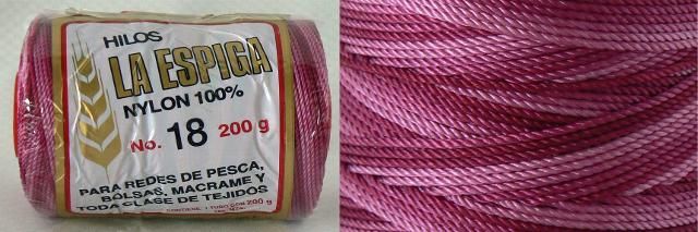   Crochet Thread Size 18   Shaded Rose Color #70   Nylon Thread  