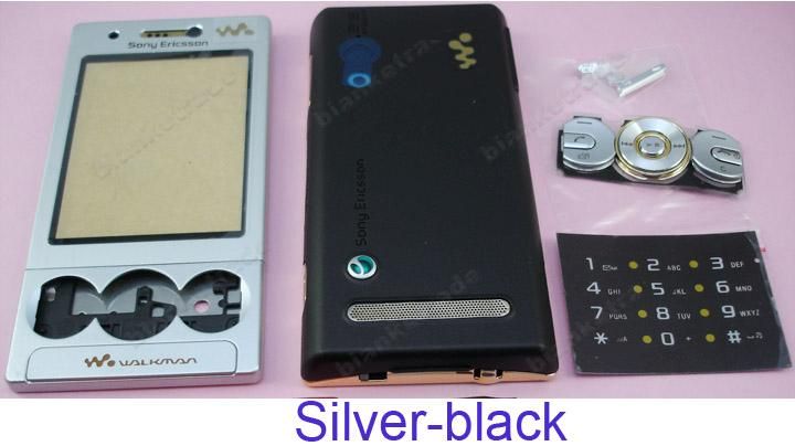   W705 w705i Housing Case Cover Silver Black 4 Colour to Choose