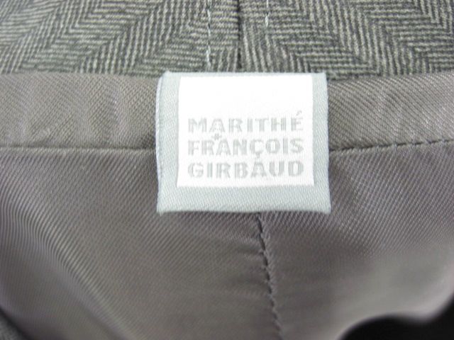 MARITHE FRANCOIS GIRBAUD Gray BlazerJacket Sz 27  