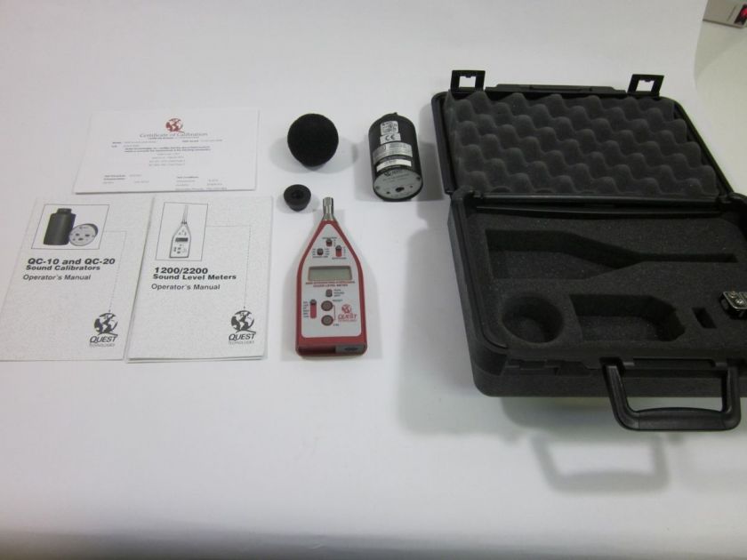   2200 Sound Level Meter w/ Calibration Unit ,Manuals And Case  