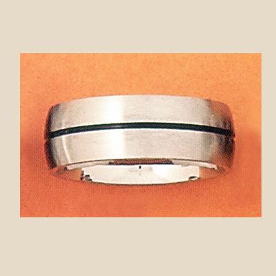 Stainless Steel Mens Classic Line Band Ring Sizes 14 18  