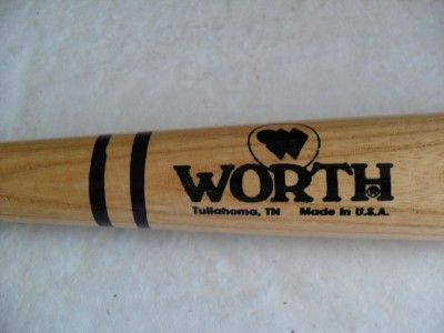 BOBBY MURCER Signed Worth F/S Baseball Bat JSA  