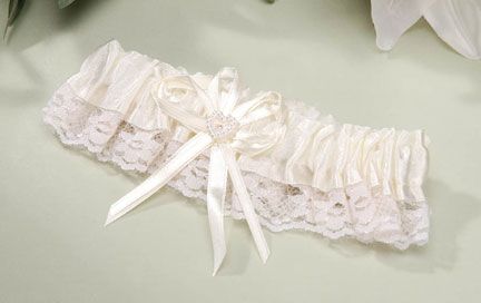 HEART WEDDING TOSS BRIDAL GARTER  