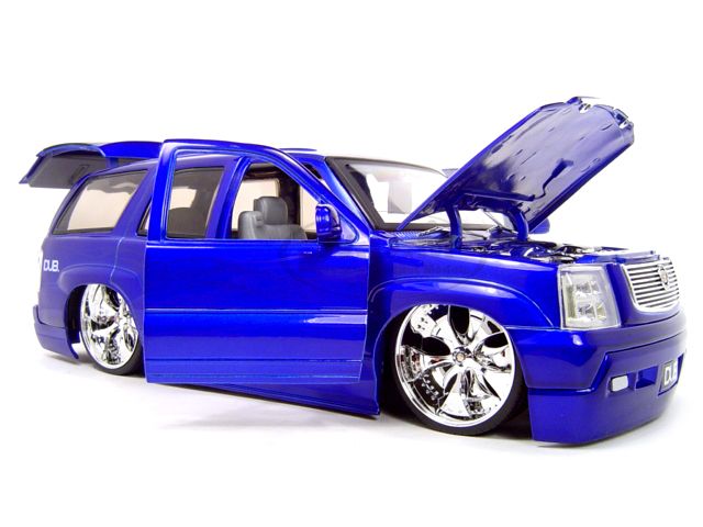 CADILLAC ESCALADE BLUE 118 SCALE DUB DIECAST MODEL  