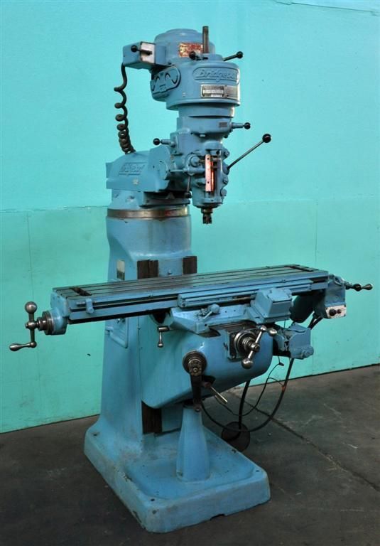 BRIDGEPORT J HEAD” VERTICAL MILLING MACHINE 9 x 42 TABLE with 