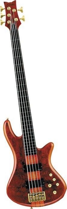 Schecter Stiletto Studio 5 Honey Satin Electric Bass Guitar  