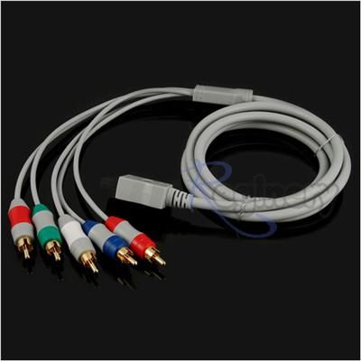 5RCA Component HDTV Audio Video AV Adapter Cable for Nintendo Wii NEW 