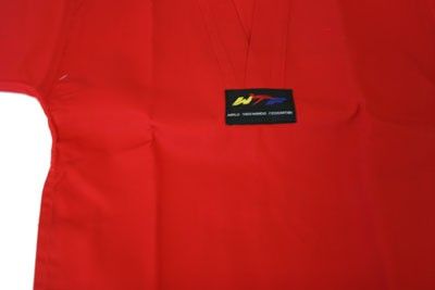 NEW RED WTF APPROVED TAEKWONDO MARTIAL ARTS UNIFORM GI  