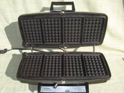 Vintage Sunbeam Party Waffle Grill Electric Sandwich Maker  