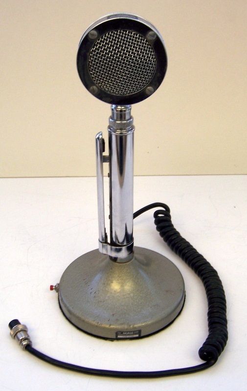 OLD ASTATIC D 104 DESK MICROPHONE 4 PIN T UG8 STAND  